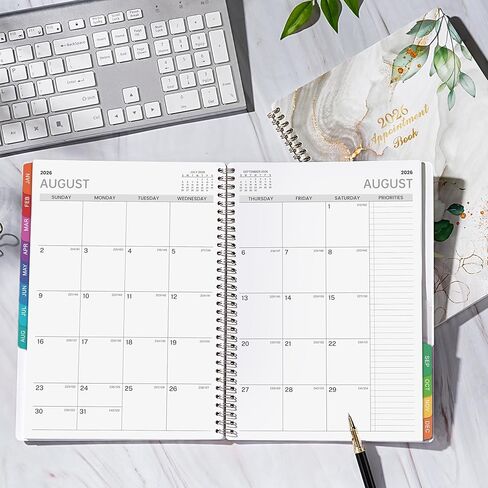 2025 Appointment Book/Planner - 2025 Daily Planner, 8'' x 10'', Weekly Appointment Book 2025, January - December 2025, Daily Planner 2025 with 30-Minute Interval in Kuwait