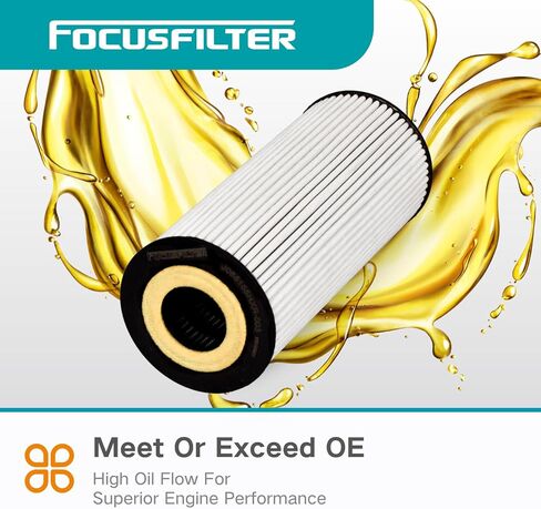 FOCUSFILTER HU7029z OEM Grade Oil Filter, Compatible with Audi Q5/A6/Q7/A6 Quattro/A5/S4/S5 3.0L V6, Porsche Cayenne 3.0L V6 2011–2018, Replaces HU722z, 06E115562A, 06E115562, 06E115466 in Saudi Arabia