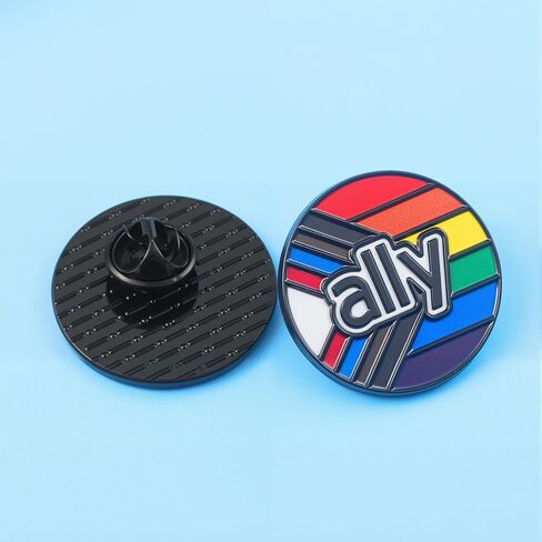 9PCS Ally Pride Pins LGBTQ Supporter Rainbow Pin Ally Accessories Pride Decorations Gay Lesbian Trans Merch LGBTQ Pins in Kuwait