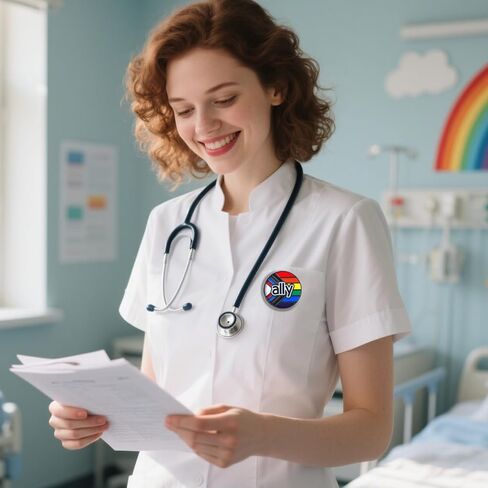 9PCS Ally Pride Pins LGBTQ Supporter Rainbow Pin Ally Accessories Pride Decorations Gay Lesbian Trans Merch LGBTQ Pins in Kuwait