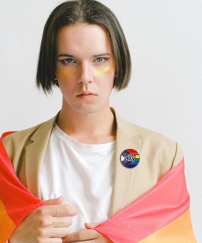 9PCS Ally Pride Pins LGBTQ Supporter Rainbow Pin Ally Accessories Pride Decorations Gay Lesbian Trans Merch LGBTQ Pins in Kuwait