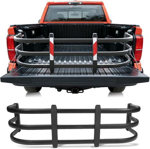 موسع سرير الشاحنة مناسب لسيارة Toyota Tacoma 2005-2026، موسع الباب الخلفي من الألومنيوم قابل للتعديل، تصميم قلاب 180 درجة، سبيكة شديدة التحمل، ملحق تخزين مثبت على المثقاب للشحنات الطويلة in Kuwait
