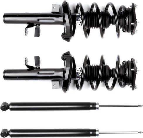 Front + Rear Strut & Coil Spring Assembly Set for Ford for Focus 2012-2013 Complete Struts Shocks Assembly Replace 172523 349194 in Saudi Arabia