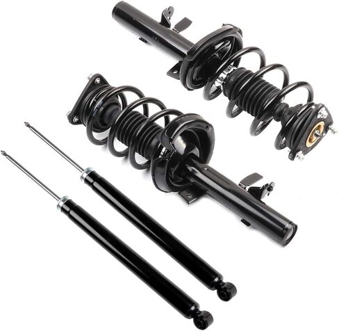 Front + Rear Strut & Coil Spring Assembly Set for Ford for Focus 2012-2013 Complete Struts Shocks Assembly Replace 172523 349194 in Saudi Arabia