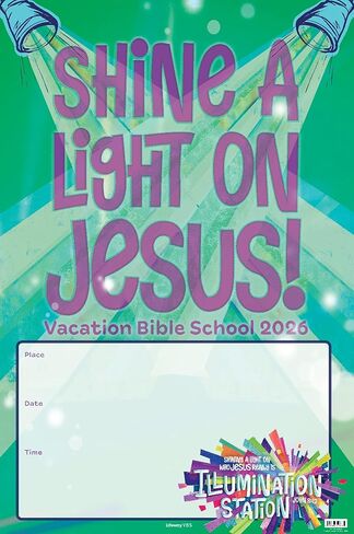 Lifeway Kids VBS 2026 Illumination Station Two Sided Promotional Poster (Pack of 4) in Saudi Arabia