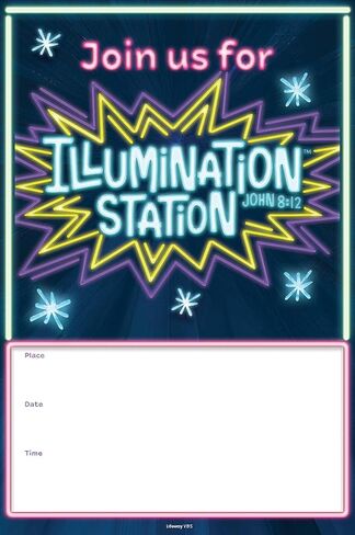 Lifeway Kids VBS 2026 Illumination Station Two Sided Promotional Poster (Pack of 4) in Saudi Arabia