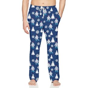 Vogseek Mens Christmas Pajama Pants Loose Men Lounge Pant Sleepwear with Pockets in Kuwait