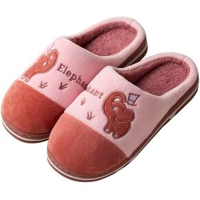 شباشب قطنية ناعمة للرجال والنساء على شكل فيل كرتوني للمشي في غرفة النوم الداخلية في الشتاء in Kuwait