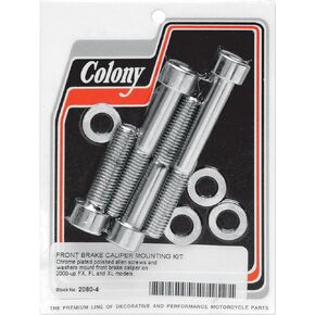Colony 2080-4 Front Brake Caliper Chrome Allen-Head Bolt Kit in Kuwait