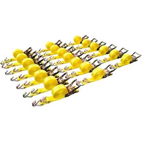 أشرطة ربط السقاطة، 1.5 بوصة × 15 قدم، قوة كسر 4400 رطل، خطاف J، 20 حزمة in Kuwait