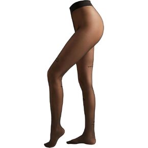 CALZEDONIA Woman's Positive Vibes Writing Sheer Tights in Kuwait