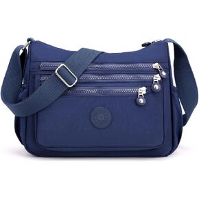 Crossbody Bag for Women, Nylon Waterproof Shoulder Bag with Pockets Adjustable Strap, Purse Handbag for Women in Kuwait