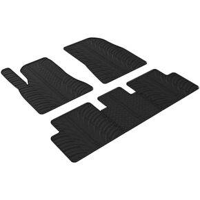 Gledring USA Custom Fit All-Weather Rubber Floor Mats Intended for Tesla Model Y Hybrid 2020-2025, No Trimming Required, Tailored Custom Fit, Protects from Rain, Mud, & Snow in Kuwait