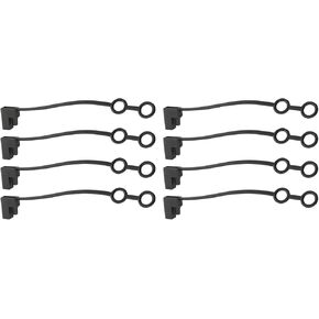 8PCS 2 Pin Plug Replacement Weather Cap, Weatherproof Gaskets And Plug Protectors Covers, SAE plug Replacement Dust-Proof Cover Cap, Automotive DC Connector Cable Protection Lid Top Cover in Kuwait