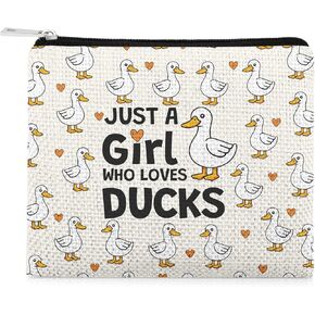 Funny Duck Lover Coin Purse for Woman Duck Gifts for Animal Lover Small Coin Purse Ducks Themed Gifts for Women Sister Daughter Friends Christmas Mothers Day Graduation Birthday Wallet Pouch in Kuwait