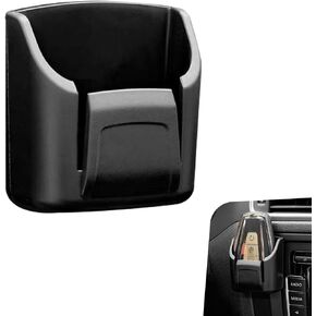 Car Key Fob Holder, Mini Key Card Organizer Box for Dashboard, Self-Adhesive Key Mount Organizers, Interior Storage Holder, Universal Gifts for Most Cars (Black) in Kuwait