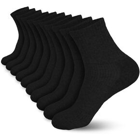 Cushioned Quarter Socks for Men, Breathable Cotton Ankle Socks with Seamless Toe, Odor Control, Arch Support in Saudi Arabia
