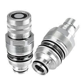 6679837 6680018 Hydraulic Quick Coupler Kit, Male & Female Flat Face Connectors Compatible with Bobcat 753-883 A220-A770 S130-S770 T140-T870, Hydraulic Quick Connect Coupler Thread 46mm in Kuwait