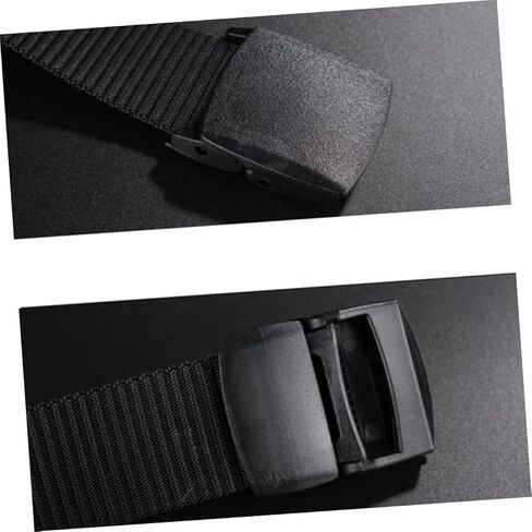 2pcs Men Casual Canvas Web Belt Nylon Belt Plastic Buckle for Outdoor Activities Lightweight Breathable Design in Saudi Arabia