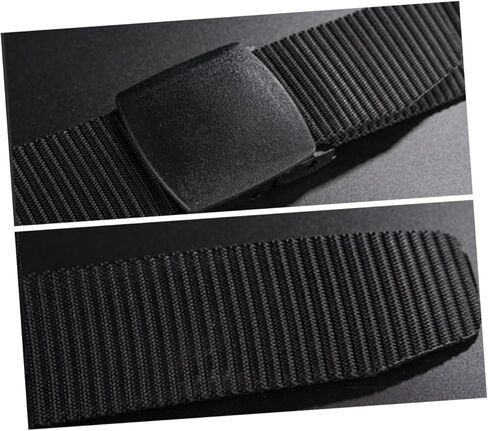 2pcs Men Casual Canvas Web Belt Nylon Belt Plastic Buckle for Outdoor Activities Lightweight Breathable Design in Saudi Arabia