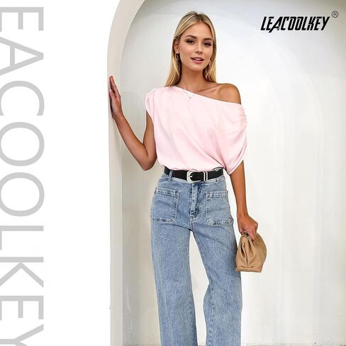 LEACOOLKEY Women's Fashion Leather Belt with Gold Buckle Ladies Waist Belts for Jeans Dress Pants in Saudi Arabia
