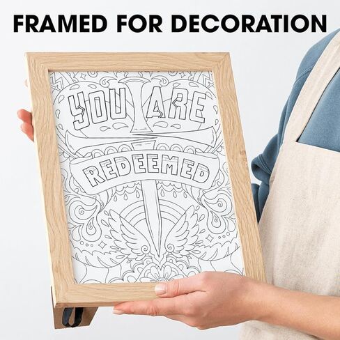 Flowers Patterns Hardcover Pages Poster God Bless You Spiral Coloring Book for Adults with Inspirational Bible Phrases Motivational Scripture Quotes Mindfulness Relaxing in Kuwait