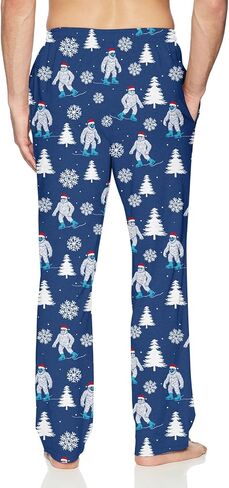 Vogseek Mens Christmas Pajama Pants Loose Men Lounge Pant Sleepwear with Pockets in Kuwait