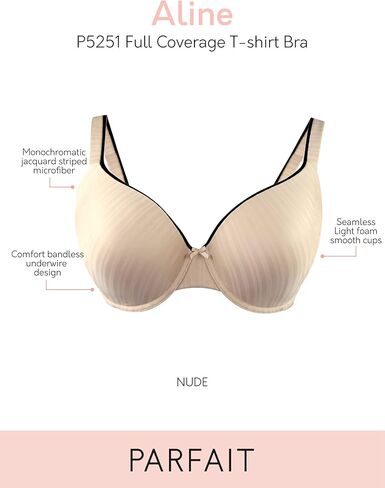 PARFAIT Women's Aline T-Shirt Bra P5251 34D Nude in Kuwait