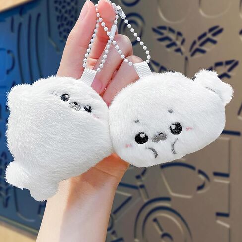2PCS لطيف أفخم ختم المفاتيح، Kawaii ختم قلادة لمحبي الحيوانات حقائب اليد والمحافظ حقائب الظهر مفاتيح السيارة هدية عيد ميلاد in Kuwait