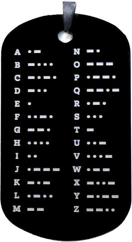 Morse Code Keychain CW Quick Reference Chart Learn Morse Code Practice Radio Ham in Kuwait