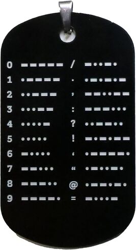 Morse Code Keychain CW Quick Reference Chart Learn Morse Code Practice Radio Ham in Kuwait