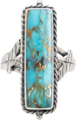 الزبرجد طويل مستطيل شريط الدائري 925 الفضة الاسترليني مطلي ورقة تصميم الفرقة الطبيعة مستوحاة جريئة بيان مجوهرات هدية فريدة لها هدية الذكرى السنوية in Kuwait