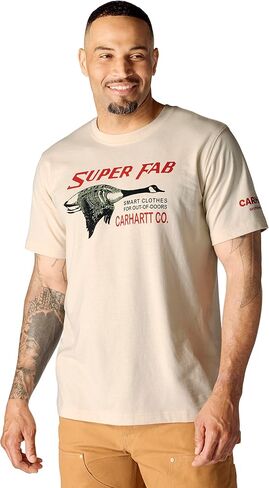 Carhartt Men's Relaxed Fit Lightweight Short-Sleeve Fab Graphic T-Shirt in Saudi Arabia