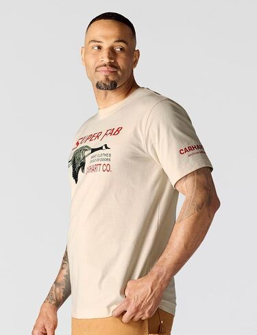 Carhartt Men's Relaxed Fit Lightweight Short-Sleeve Fab Graphic T-Shirt in Saudi Arabia