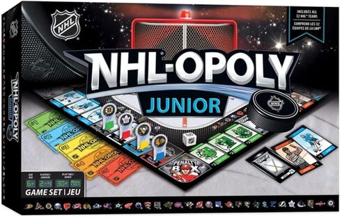 MasterPieces Kids & Family Board Games - NHL League Opoly Jr. - Officially Licensed Board Games for Kids, & Family in Saudi Arabia