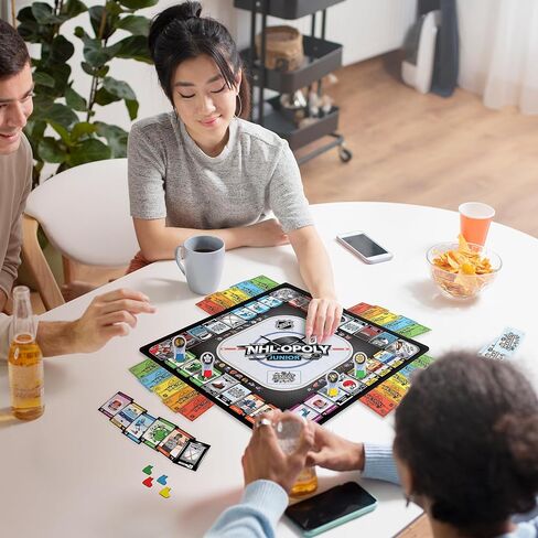 MasterPieces Kids & Family Board Games - NHL League Opoly Jr. - Officially Licensed Board Games for Kids, & Family in Saudi Arabia