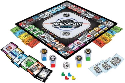 MasterPieces Kids & Family Board Games - NHL League Opoly Jr. - Officially Licensed Board Games for Kids, & Family in Saudi Arabia