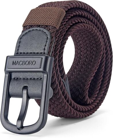 Tsa Approved Hypoallergenic Nickel Free Non Metal Belt for Men Elastic Stretch Braided Golf Accessories Belt 1.38" in Kuwait