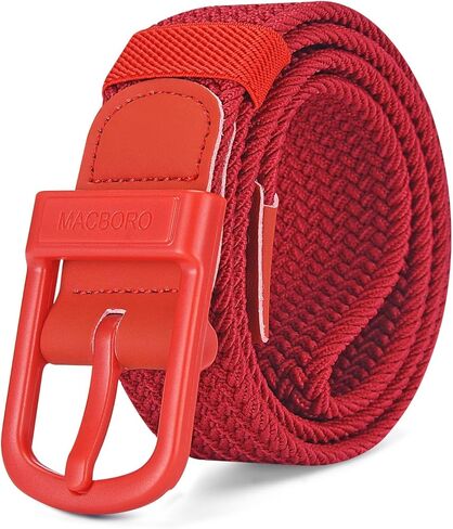 Tsa Approved Hypoallergenic Nickel Free Non Metal Belt for Men Elastic Stretch Braided Golf Accessories Belt 1.38" in Kuwait