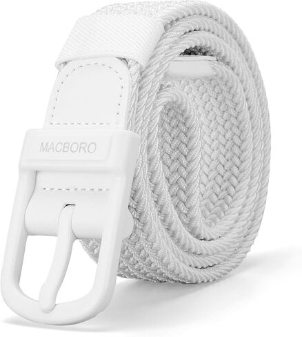 Tsa Approved Hypoallergenic Nickel Free Non Metal Belt for Men Elastic Stretch Braided Golf Accessories Belt 1.38" in Kuwait