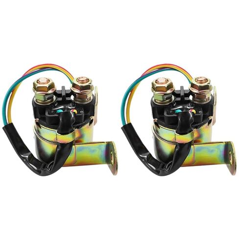 2Pcs 12V Motorcycle Starter Solenoid Relay Compatible with GSX250, GSX750, Katana, Intruder VS600, VS700, VS750, Boulevard 800, S50, VX800(1 pc) in Saudi Arabia