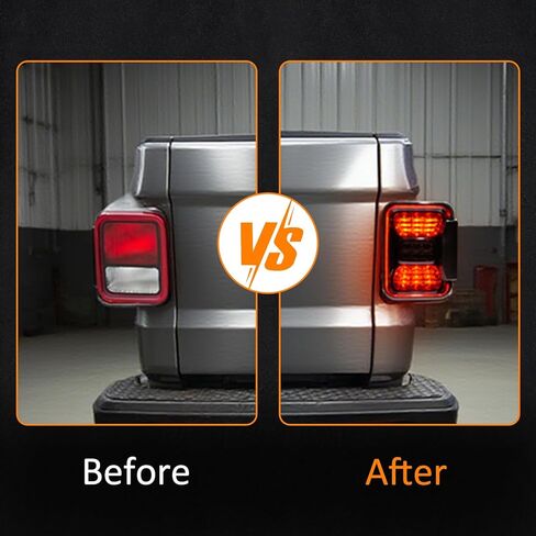 Gladiator JT Tail light, LED Tail Lights Compatible with 2020-2025 Jeep Gladiator JT, JT Brake Light Reverse Light Turn Signal Lamp Daytime Running Lamps DRL Side Marker Light Assembly in Kuwait