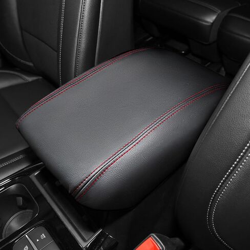 for Ford Explorer 2020-2025 Center Console Armrest Cover, Car Microfiber Leather Console Lid Protector for Explorer Interior Accessories (red) in Kuwait