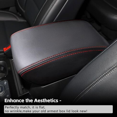for Ford Explorer 2020-2025 Center Console Armrest Cover, Car Microfiber Leather Console Lid Protector for Explorer Interior Accessories (red) in Kuwait