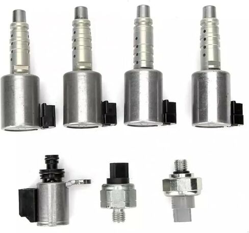 7Pcs RE0F10D JF016E JF017E CVT8 Transmission Solenoid Kit W/Pressure Sensor Compatible For NISSAN ALTIMA 2012-14 L4 2.5L in Saudi Arabia