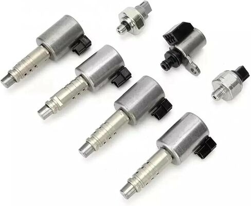 7Pcs RE0F10D JF016E JF017E CVT8 Transmission Solenoid Kit W/Pressure Sensor Compatible For NISSAN ALTIMA 2012-14 L4 2.5L in Saudi Arabia