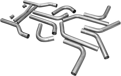 Flowmaster 15936 U-Fit Dual Exhaust Tubing Kit 16 pc. Universal 2.5 Inch Mandrel-Bent Aluminized Steel in Saudi Arabia