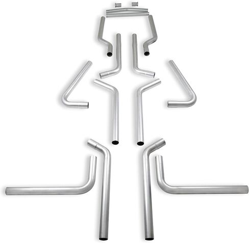 Flowmaster 15936 U-Fit Dual Exhaust Tubing Kit 16 pc. Universal 2.5 Inch Mandrel-Bent Aluminized Steel in Saudi Arabia