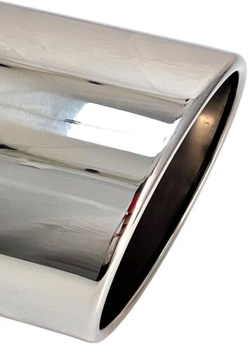 Exhaust Tip 6.00" Dia X 18.00" Long 2.50" Inlet Rolled Slant Polished Stainless Wesdon Exhaust in Saudi Arabia
