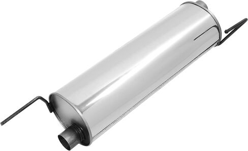 Exhaust Muffler Compatible with 2004-2008 Ford F-150 145" wheelbase 409 Stainless Steel Silvery in Saudi Arabia